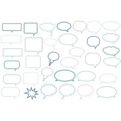 Stickserie - Sprechblasen